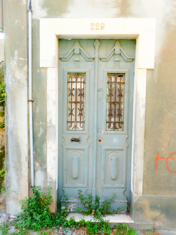 Weathered door, Foz do Douro, Porto, Portugal, June 2022