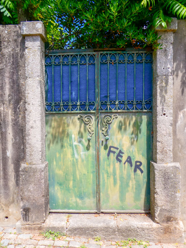 What lies behind the door of fear? Foz do Douro, Porto, Portugal, June 2022