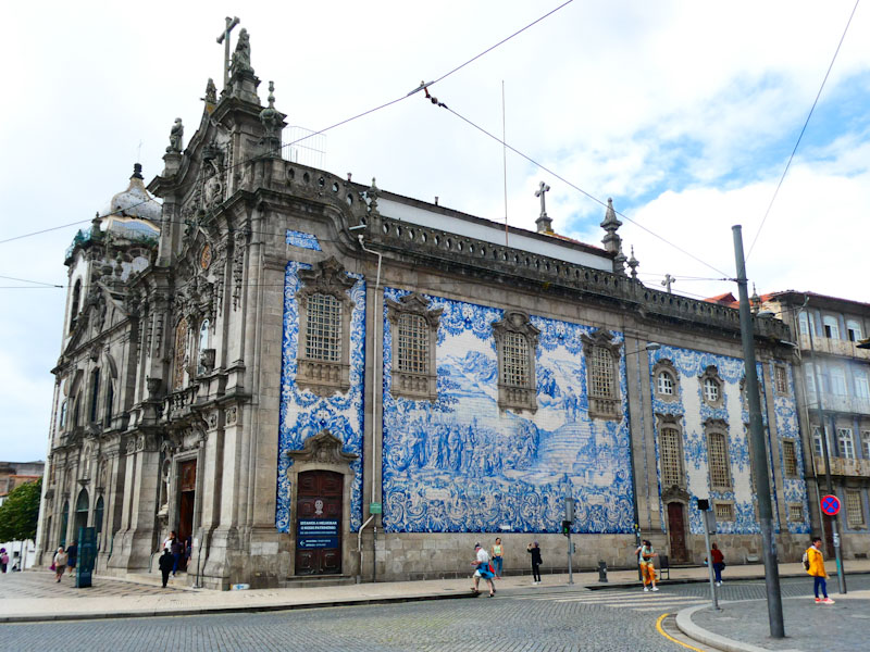 Church, doors and tiles, Porto, Portugal, June 2022