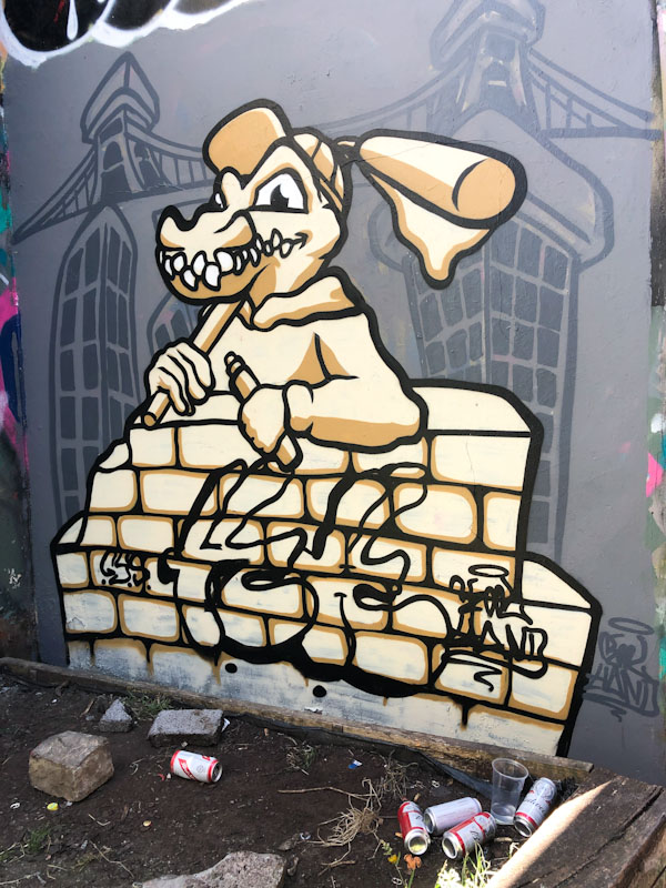 Kool Hand, M32 cycle path Bristol, August 2022