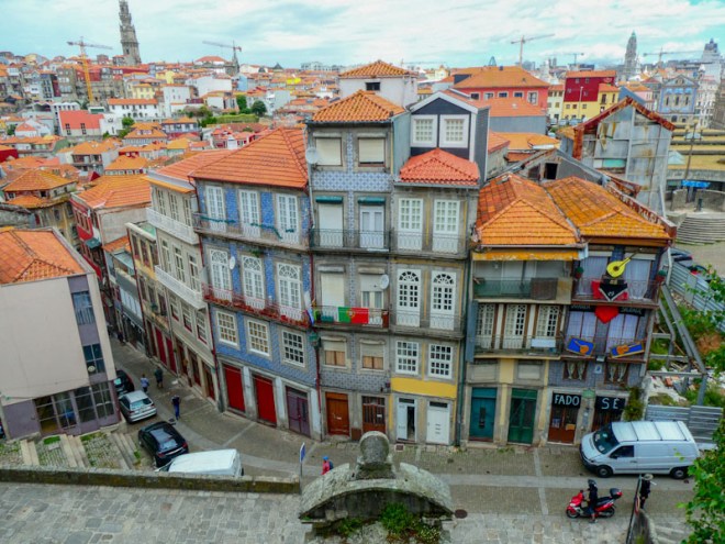 View of Porto, with lots of doors, Porto, June 2022