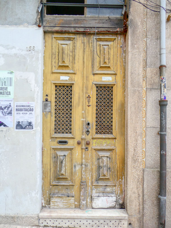 Fine old door, Porto, Portugal, June 2022
