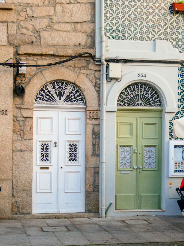 A pair of doors, Foz do Douro, Portugal, June 2022