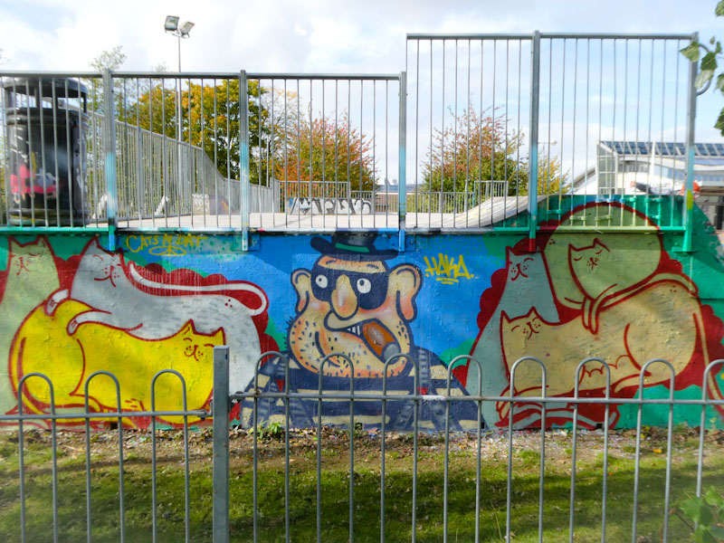 Haka and cats and that, Horfield skate park, Bristol, October 2022