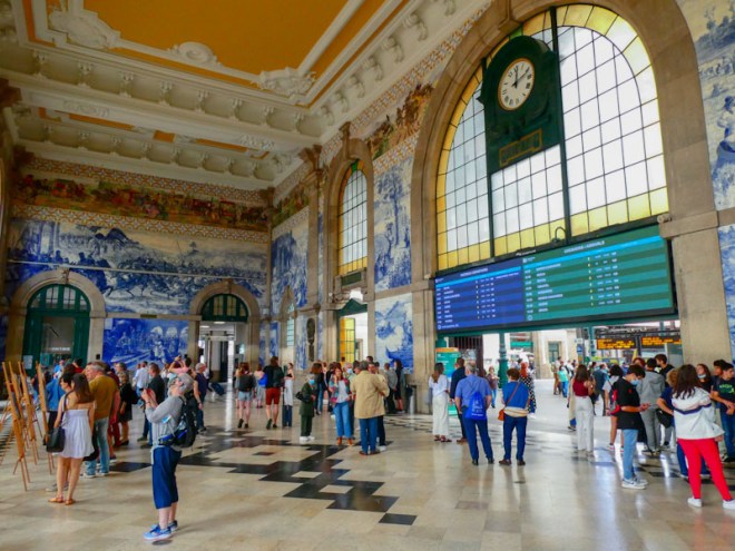 The vestibule, São Bento station, Porto, Portugal, June 2022