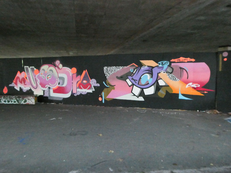 Mudra and Saor, M32 Spot, Bristol, November 2022