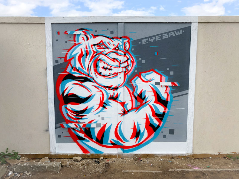 Eyesaw, Cheltenham Paint Festival 22, Cheltenham, July 2022