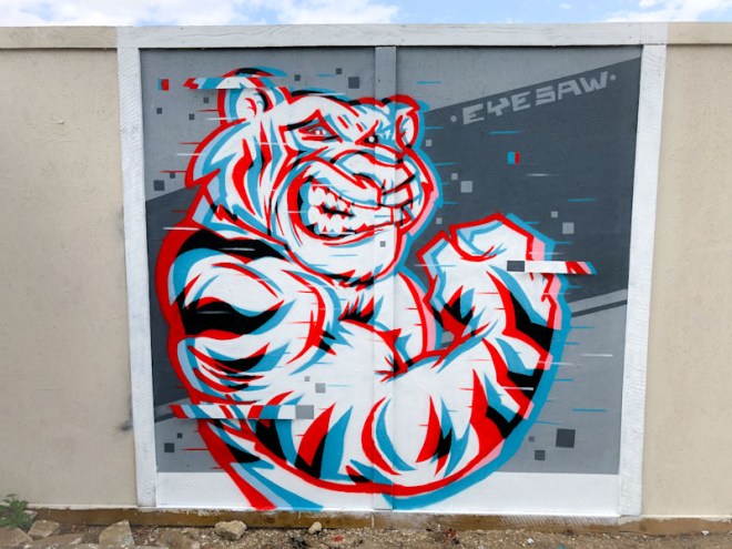 Eyesaw, Cheltenham Paint Festival 22, Cheltenham, July 2022