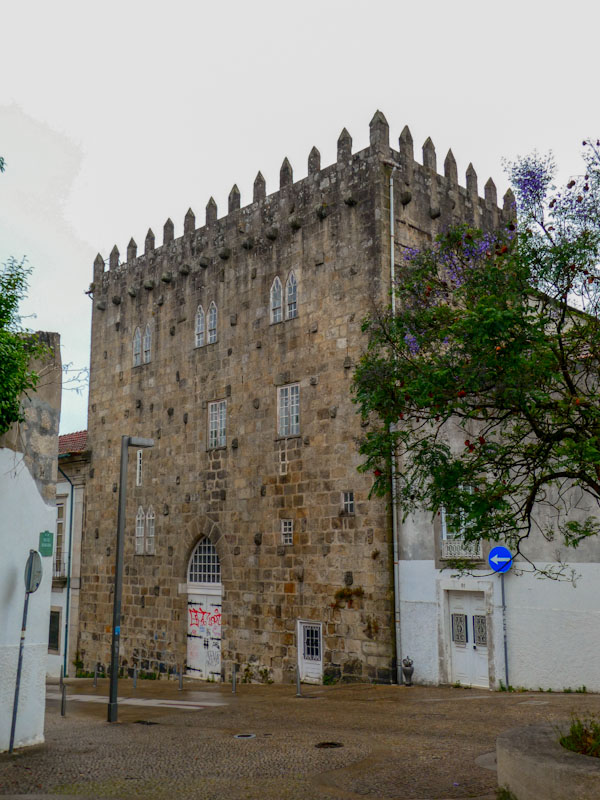 Tatty doors on a grand old building, Porto, Portugal, June 2022