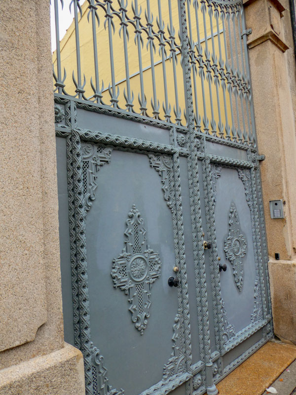 Doors in a gate (sorry about the useless picture), Porto, Portugal, June 2023