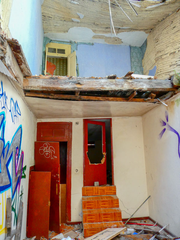 Derelict doors, Porto, Portugal, June 2022