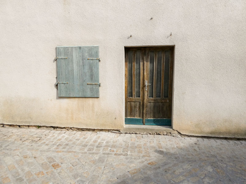 Door and shutter, Zaton, Croatia, August 2022