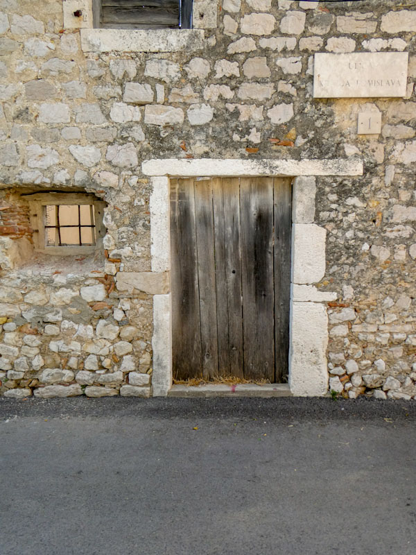 Old door and window, Zaton, Croatia, August 2022