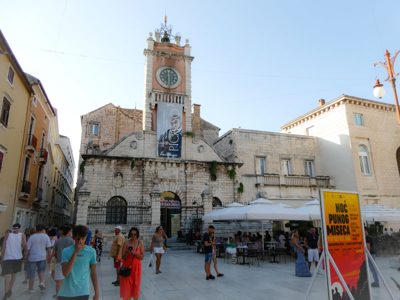 Museum entrance and door, Zadar, Croatia, August 2022
