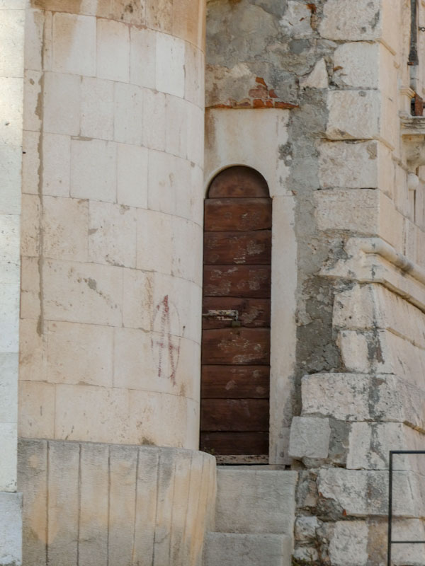 Slim door, Zadar, Croatia, August 2022