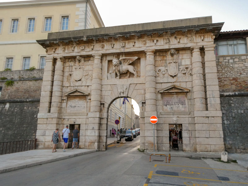 Land Gate to the city, Zadar, Croatia, August 2022