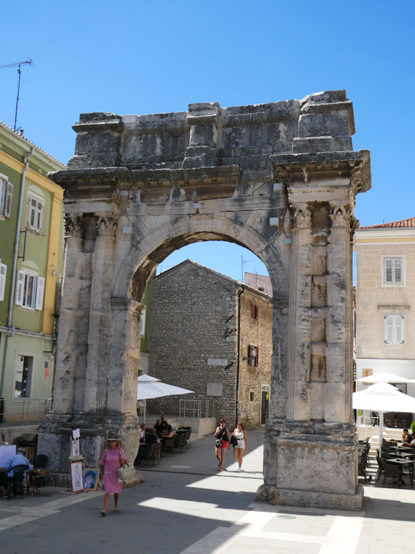 Arch of the Sergii, Pula, Croatia, August 2022