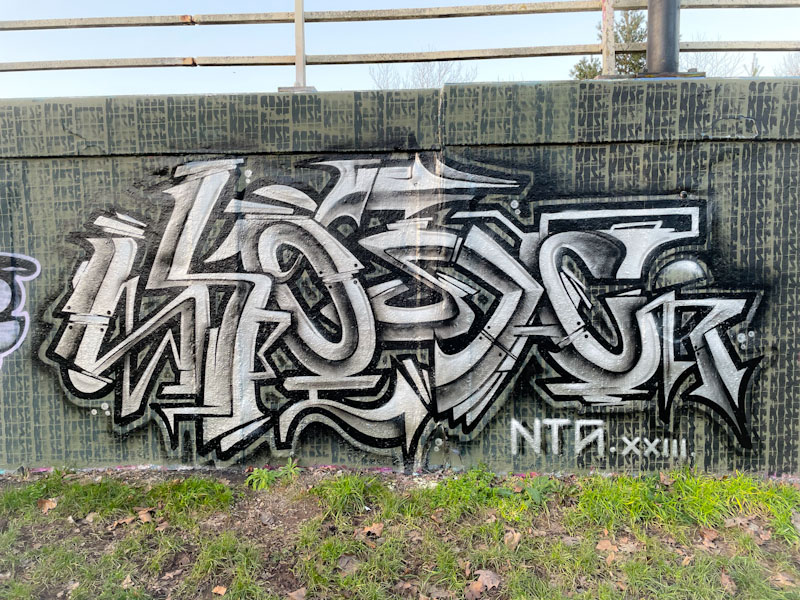 Kosc, M32 roundabout, Bristol, January 2023