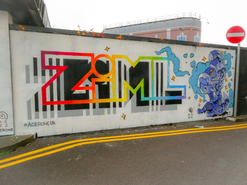 Acer One and Andy Council, Chatterton Square, Bristol, December 2023