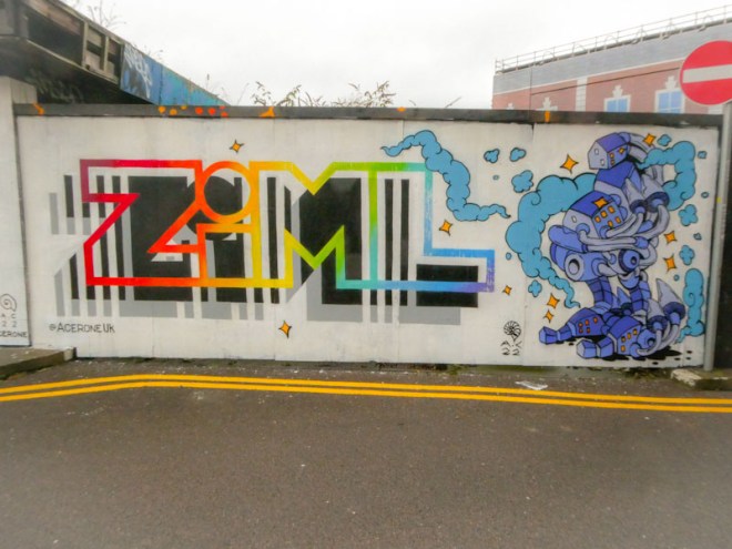 Acer One and Andy Council, Chatterton Square, Bristol, December 2023