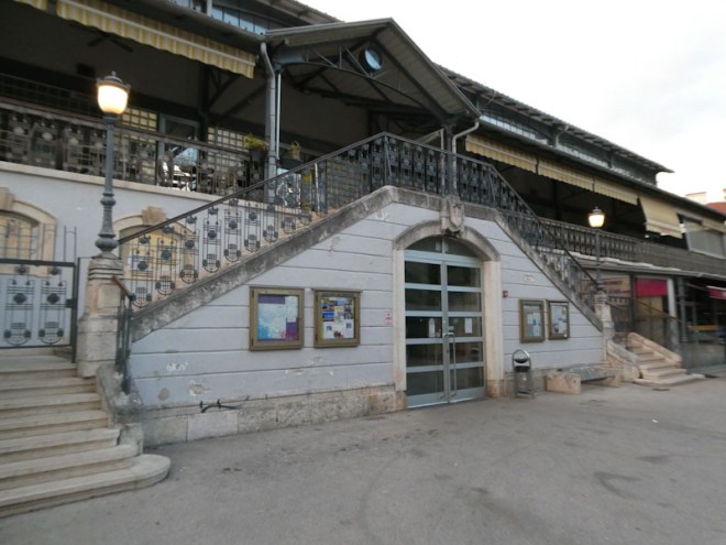 Doors to the fish market, Pula, Croatia, August 2023