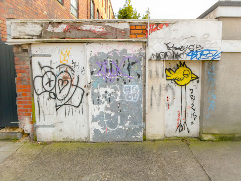 "Seen better days" garage doors, Greenbank, Bristol, February 2023