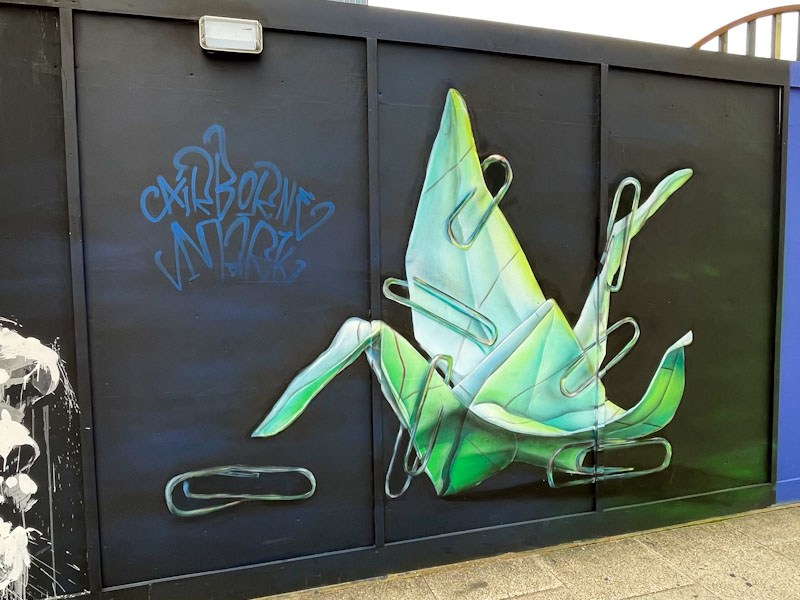 Airborne Mark, Lighthouse Community Gardens, London, April 2023