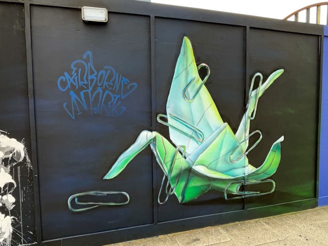 Airborne Mark, Lighthouse Community Gardens, London, April 2023