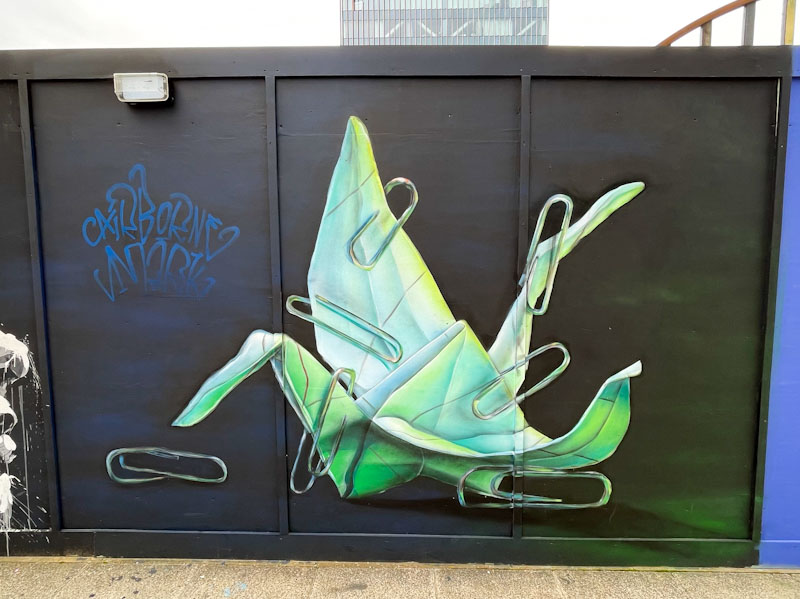 Airborne Mark, Lighthouse Community Gardens, London, April 2023