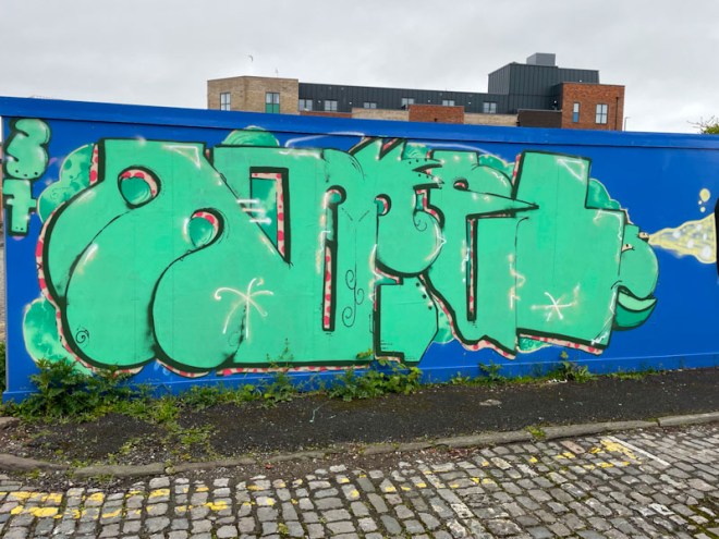 Dog bless the band, Louisa Street, Bristol, May 2023