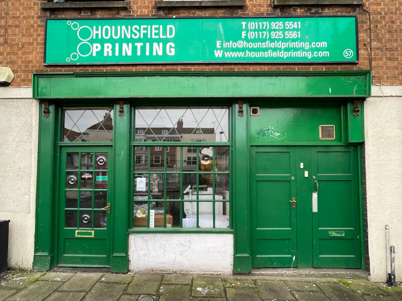 Three green doors, Old Market, Bristol, May 2023