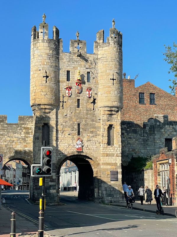 Micklegate bar (gate), York, June 2023