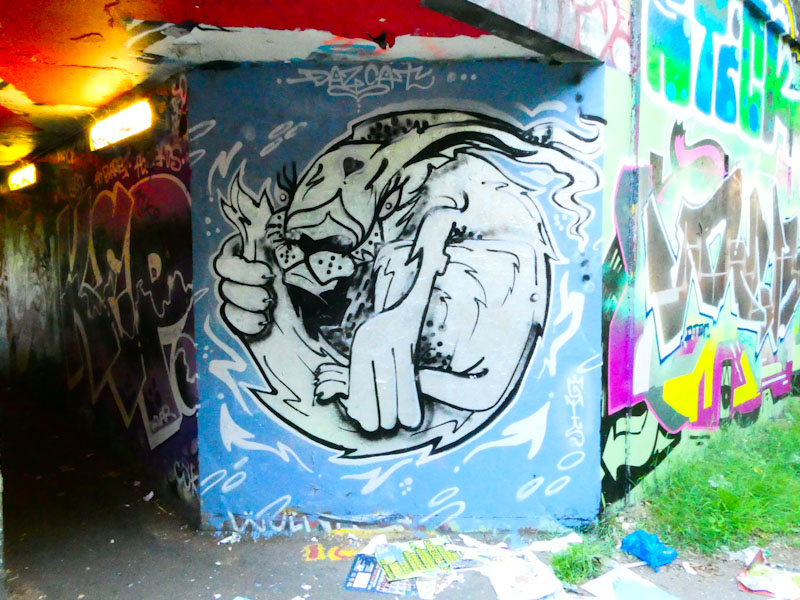 Daz Cat, M32 roundabout, Bristol, June 2023