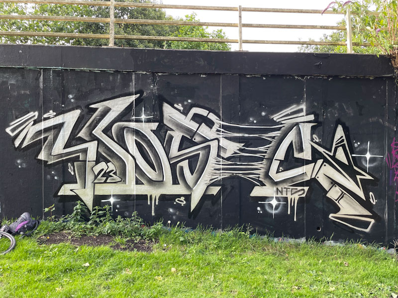 Kosc, M32 roundabout, Bristol, July 2023