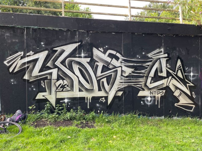 Kosc, M32 roundabout, Bristol, July 2023