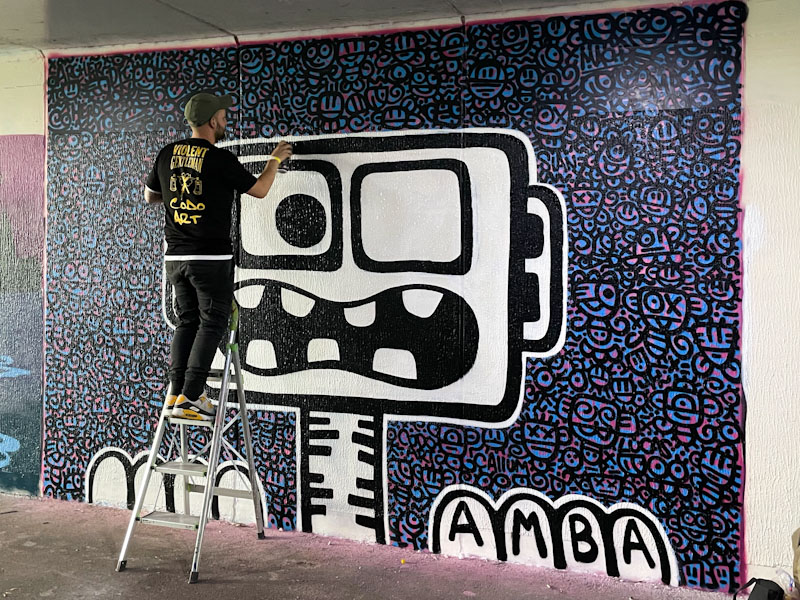 Codo, Cheltenham Paint Festival 23. Cheltenham, July 2023