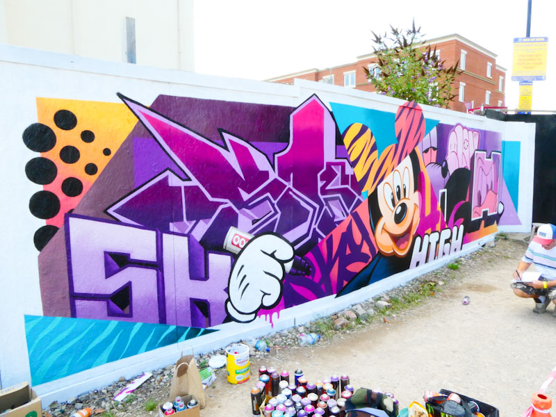 SkyHigh, Cheltenham Paint Festival, Cheltenham, July 2023