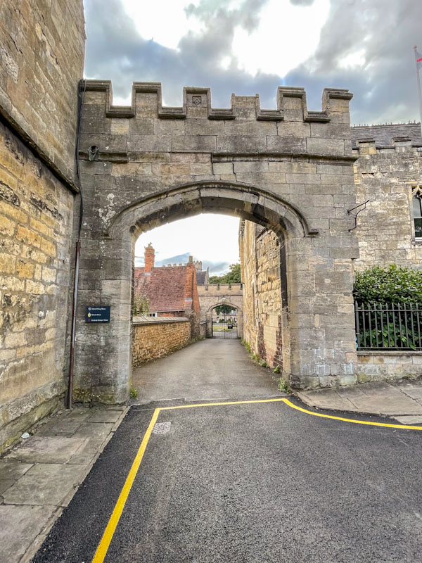 Castellated gateways, Lincoln, July 2023