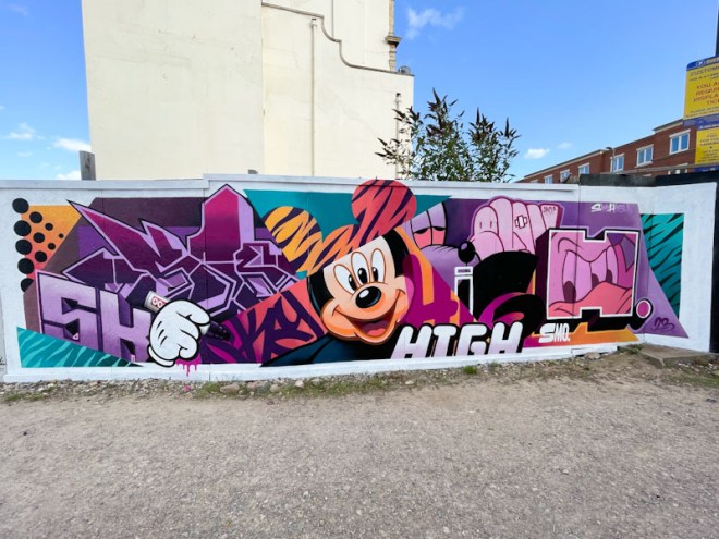 SkyHigh, Cheltenham Paint Festival, Cheltenham, July 2023