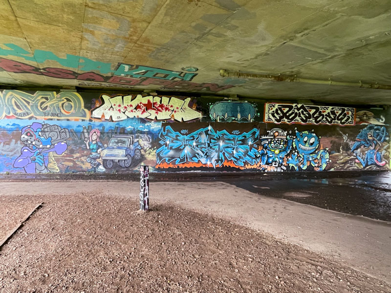 Kool Hand, Conrico, Werm, Korbe and Daz Cat, Brunel Way, Bristol, July 2023