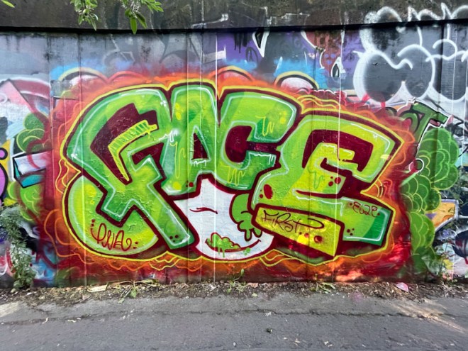 Face 1st, M32 roundabout, Bristol, August 2023