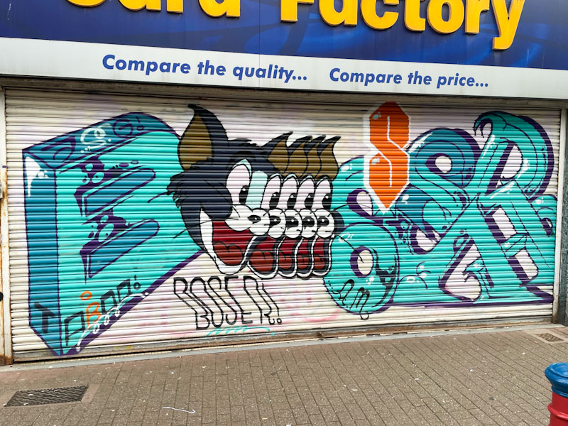 Taboo, East Street, Bristol, August 2023