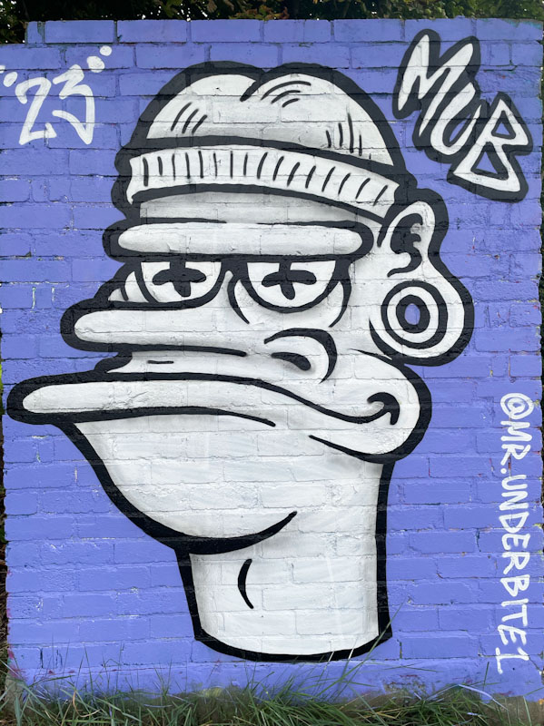 Mr Underbite, Brunel Way, Bristol, August 2023