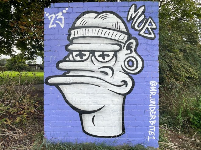 Mr Underbite, Brunel Way, Bristol, August 2023