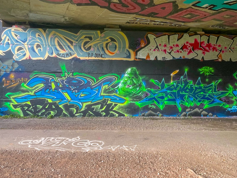 Fade, Jody and Dibz, Brunel Way, Bristol, August 2023