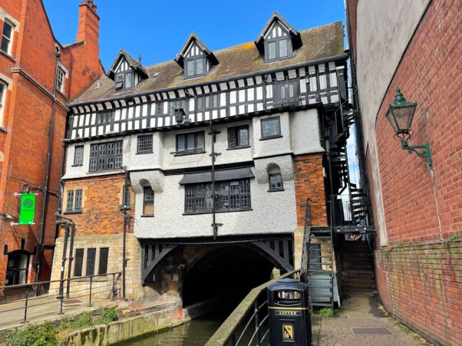 Stokes High Bridge over the River Witham, Lincoln, July 2023