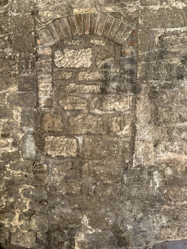 Ghostly ghost door, Todi, Umbria, Italy, July 2023