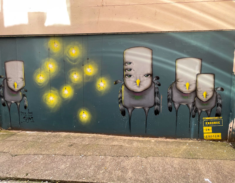 My Dog Sighs, John Street, Exeter, October 2023