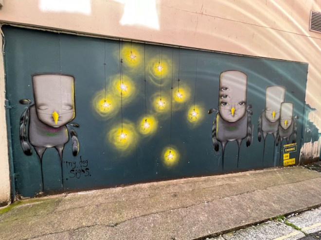 My Dog Sighs, John Street, Exeter, October 2023