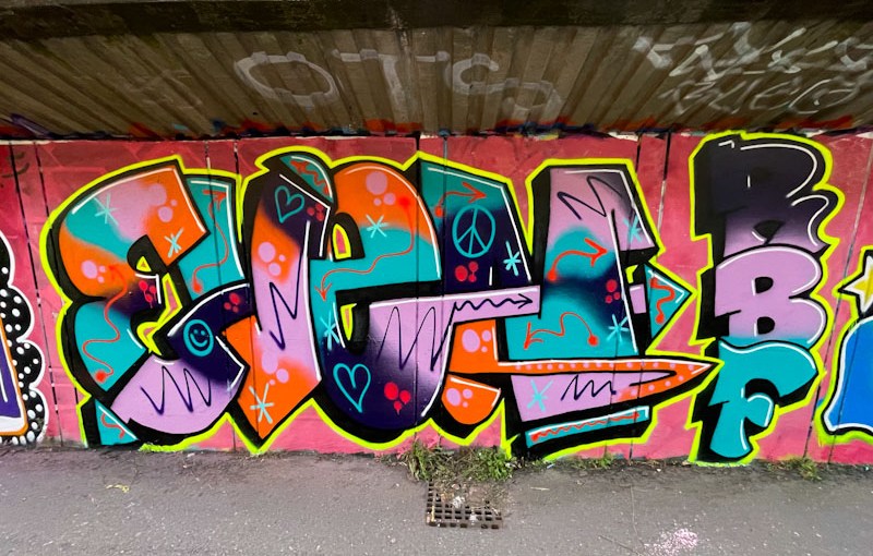 Evey, M32 Cycle path, Bristol, October 2023